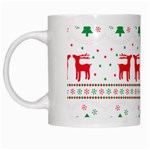 Red Green And Blue Christmas Themed Illustration White Mug