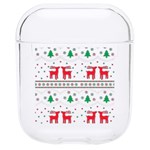 Red Green And Blue Christmas Themed Illustration Hard PC AirPods 1/2 Case