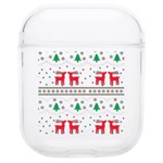 Red Green And Blue Christmas Themed Illustration Soft TPU AirPods 1/2 Case