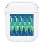 Christmas Trees Pattern Digital Paper Seamless Hard PC AirPods 1/2 Case