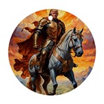 Heroic Trump Warrior in Golden Armor Ornament (Round)