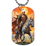 Heroic Trump Warrior in Golden Armor Dog Tag (One Side)