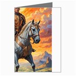 Heroic Trump Warrior in Golden Armor Greeting Card