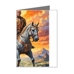 Heroic Trump Warrior in Golden Armor Mini Greeting Card