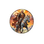 Heroic Trump Warrior in Golden Armor Hat Clip Ball Marker