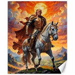 Heroic Trump Warrior in Golden Armor Canvas 16  x 20 