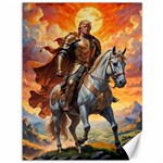 Heroic Trump Warrior in Golden Armor Canvas 36  x 48 