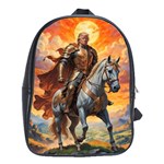 Heroic Trump Warrior in Golden Armor School Bag (Large)