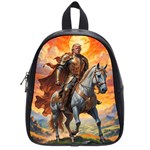 Heroic Trump Warrior in Golden Armor School Bag (Small)