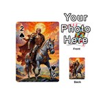 Heroic Trump Warrior in Golden Armor Playing Cards 54 Designs (Mini)