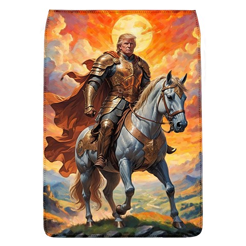 Heroic Trump Warrior in Golden Armor Removable Flap Cover (L) from ArtsNow.com Front