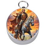 Heroic Trump Warrior in Golden Armor Silver Compasses