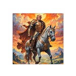 Heroic Trump Warrior in Golden Armor Satin Bandana Scarf 22  x 22 