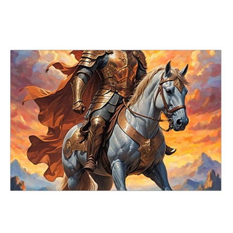 Heroic Trump Warrior in Golden Armor Belt Pouch Bag (Large) from ArtsNow.com Loop