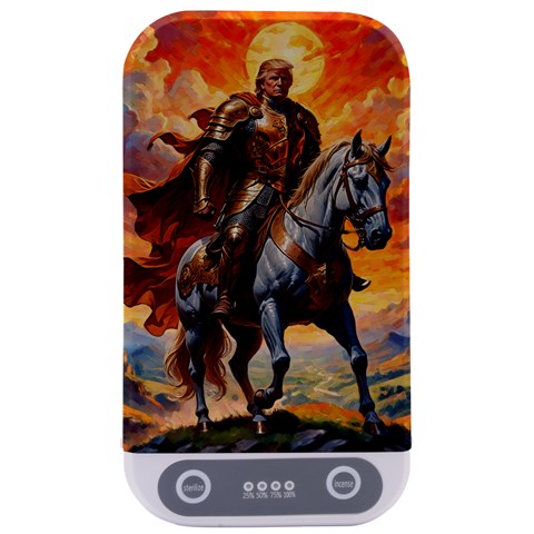 Heroic Trump Warrior in Golden Armor Sterilizers from ArtsNow.com Front