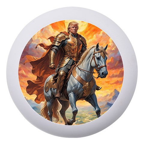 Heroic Trump Warrior in Golden Armor Dento Box with Mirror from ArtsNow.com Front