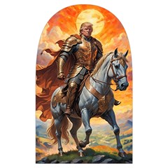 Heroic Trump Warrior in Golden Armor Microwave Oven Glove from ArtsNow.com Back