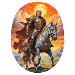 Heroic Trump Warrior in Golden Armor Microwave Oven Glove from ArtsNow.com Palm