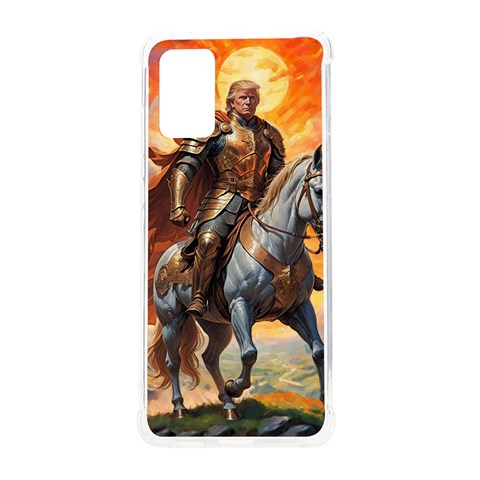 Heroic Trump Warrior in Golden Armor Samsung Galaxy S20 Plus 6.7 Inch TPU UV Case from ArtsNow.com Front