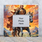 Heroic Trump Warrior in Golden Armor White Wall Photo Frame 5  x 7 