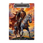 Heroic Trump Warrior in Golden Armor A5 Acrylic Clipboard