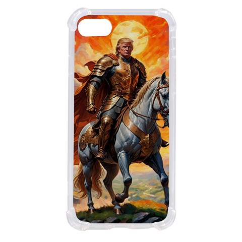 Heroic Trump Warrior in Golden Armor iPhone SE from ArtsNow.com Front