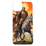 Heroic Trump Warrior in Golden Armor iPhone 15 Pro TPU UV Print Case