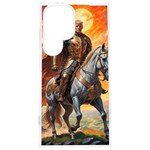 Heroic Trump Warrior in Golden Armor Samsung Galaxy S24 Plus 6.7 Inch TPU UV Case