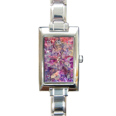 Pour with cat Rectangle Italian Charm Watch from ArtsNow.com Front