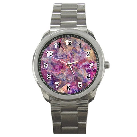 Pour with cat Sport Metal Watch from ArtsNow.com Front