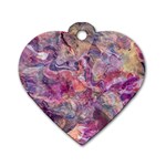 Pour with cat Dog Tag Heart (One Side)