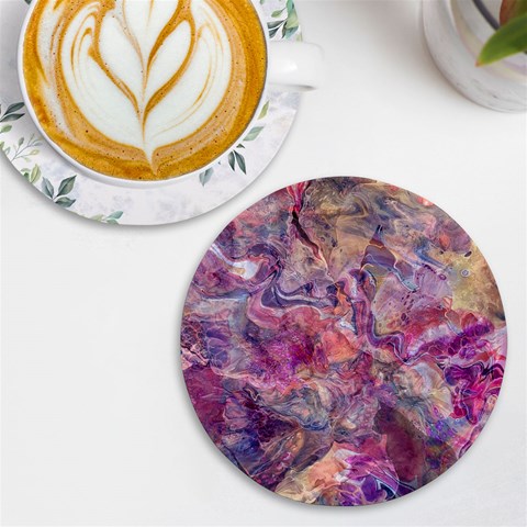 Pour with cat UV Print Round Tile Coaster from ArtsNow.com Front