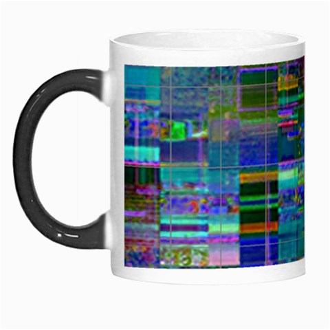 Glitch Chaos Print Morph Mug from ArtsNow.com Left