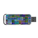 Glitch Chaos Print Portable USB Flash (One Side)