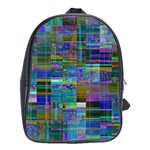 Glitch Chaos Print School Bag (XL)