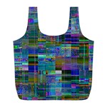 Glitch Chaos Print Full Print Recycle Bag (L)