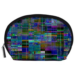 Glitch Chaos Print Accessory Pouch (Large) from ArtsNow.com Front