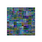 Glitch Chaos Print Satin Bandana Scarf 22  x 22 