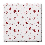 Christmas Xmas Holiday Pattern Background Tile Coaster