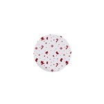 Christmas Xmas Holiday Pattern Background 1  Mini Buttons