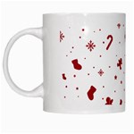 Christmas Xmas Holiday Pattern Background White Mug