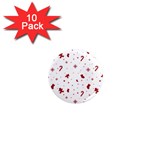 Christmas Xmas Holiday Pattern Background 1  Mini Magnet (10 pack) 