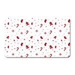 Christmas Xmas Holiday Pattern Background Magnet (Rectangular)