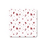 Christmas Xmas Holiday Pattern Background Square Magnet