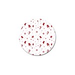 Christmas Xmas Holiday Pattern Background Golf Ball Marker