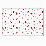 Christmas Xmas Holiday Pattern Background Postcards 5  x 7  (Pkg of 10)