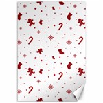 Christmas Xmas Holiday Pattern Background Canvas 12  x 18 