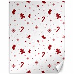 Christmas Xmas Holiday Pattern Background Canvas 18  x 24 