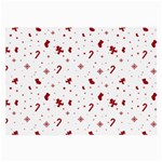 Christmas Xmas Holiday Pattern Background Large Glasses Cloth