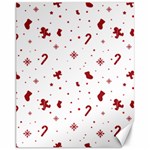 Christmas Xmas Holiday Pattern Background Canvas 11  x 14 